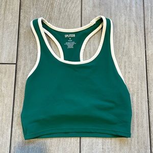 Splits59 Amber Bralette, NBW arugula and cream